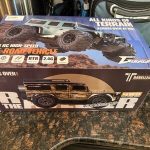 Black and Gold Remote Control Monster Truck